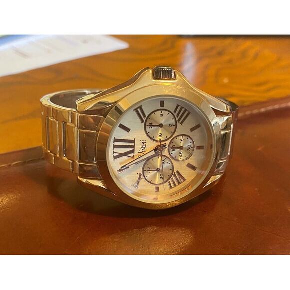 Women's Gold Tone Vivani Bangle Bracelet Watch, Chrono look - Picture 1 of 3